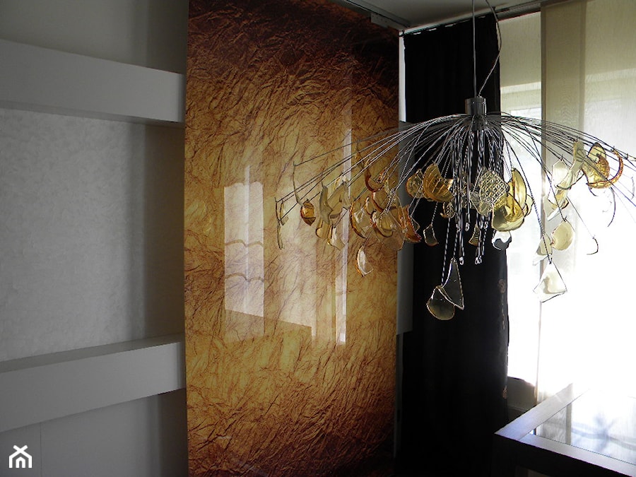 Przesuwna ściana szklana z laminografiką - zdjęcie od BELUGLASS