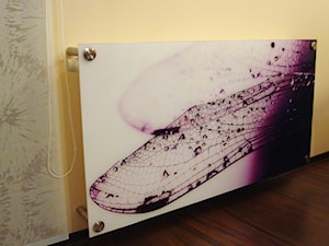 Szklana osłona grzejnika z laminografiką - zdjęcie od BELUGLASS