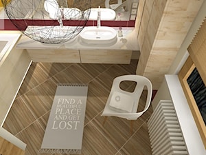 Wygodna łazienka 10m/2 dla 3-osobowej rodziny - zdjęcie od Arte-INTERNI pracownia projektowa