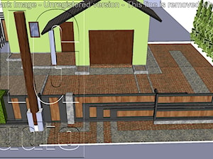 wizualizacja przedpola domu - zdjęcie od digstudio