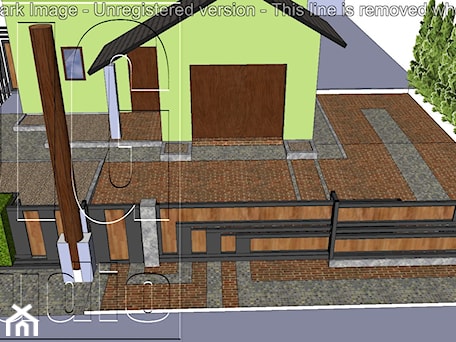 Aranżacje wnętrz - Domy: wizualizacja przedpola domu - digstudio. Przeglądaj, dodawaj i zapisuj najlepsze zdjęcia, pomysły i inspiracje designerskie. W bazie mamy już prawie milion fotografii!