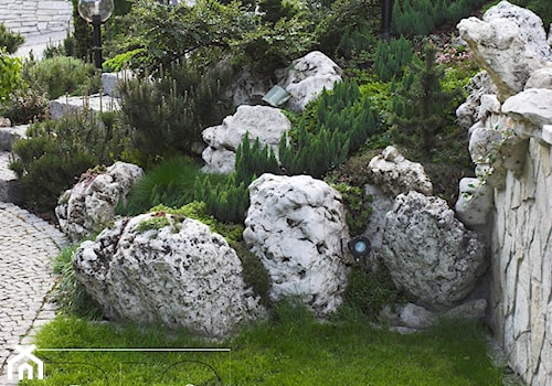 kamień w ogrodzie - Średni ogród za domem - zdjęcie od digstudio