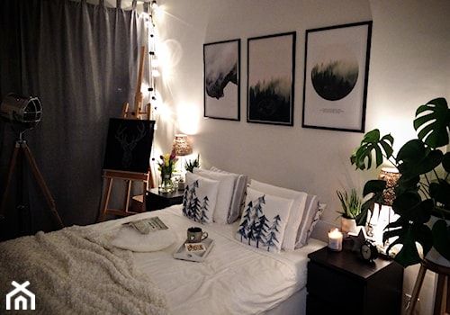 #roslinyWEwnętrzu - Średnia biała sypialnia - zdjęcie od Katarzyna Sikorska 15