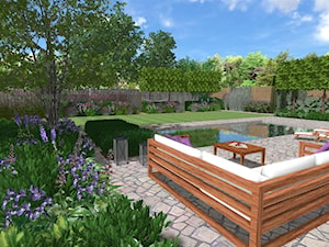 Ogród z basenem 