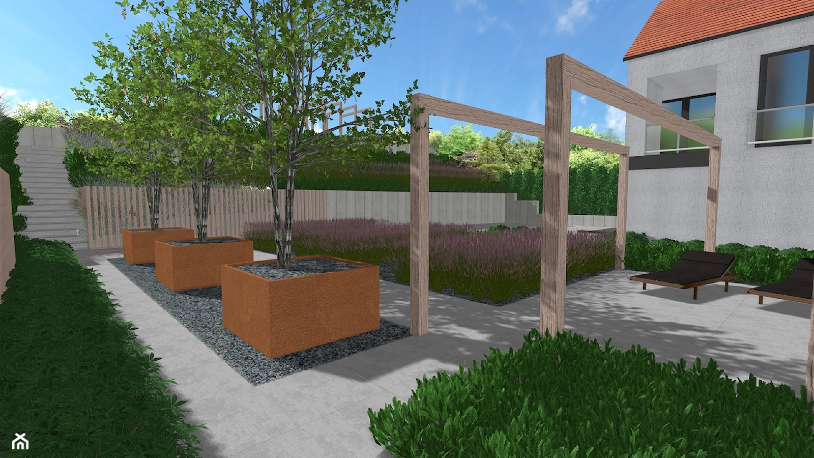 Minimalistyczny ogród traw - Ogród, styl minimalistyczny - zdjęcie od Rock&Flower studio - Homebook