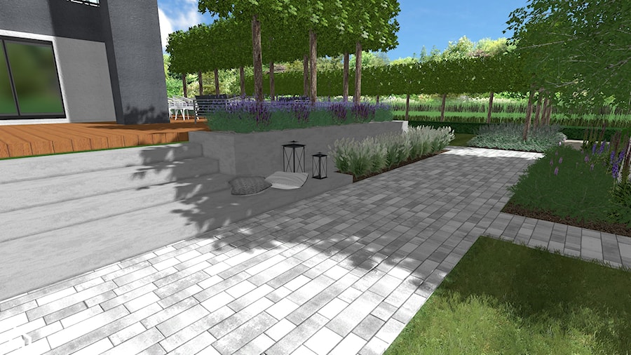 Projekt ogrodu z rzeźbą w Krobi - Ogród, styl nowoczesny - zdjęcie od Rock&Flower studio