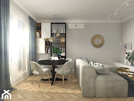 Aranżacje wnętrz - Salon: APARTAMENT WOŁOMIN | ZAZA studio - ZAZA studio. Przeglądaj, dodawaj i zapisuj najlepsze zdjęcia, pomysły i inspiracje designerskie. W bazie mamy już prawie milion fotografii!