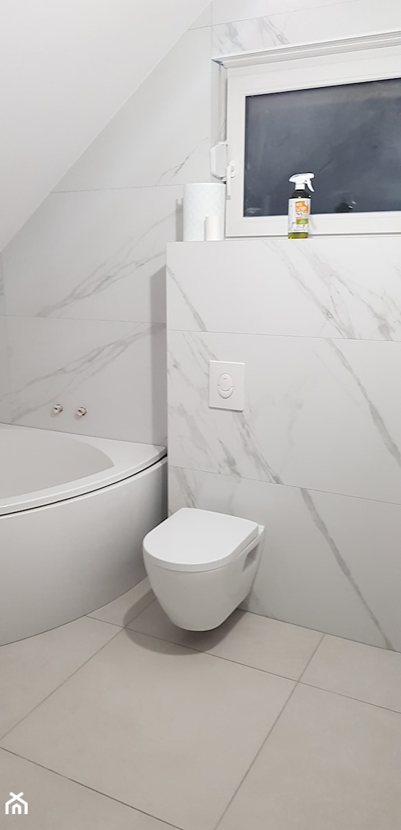 Marmurowa łazienka w realizacji - zdjęcie od Aranżacje wnętrz Aneta Moniuszko