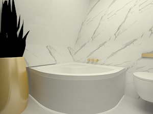Marmurowa łazienka - zdjęcie od Aranżacje wnętrz Aneta Moniuszko