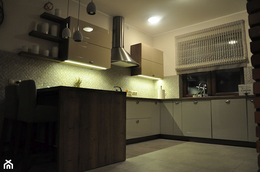Aranżacja domu 100 m2 w Tarnowie Podgórnym - Kuchnia, styl rustykalny - zdjęcie od Aranżacje wnętrz Aneta Moniuszko