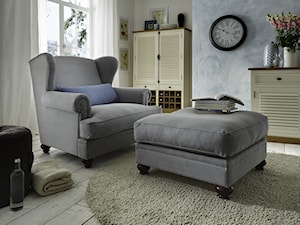 Meble wypoczynkowe - Mały szary salon, styl rustykalny - zdjęcie od Primavera Furniture