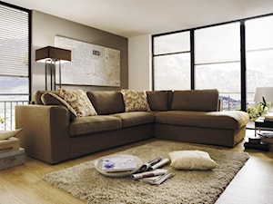 Narożna sofa z szezlongiem oraz luźnym pokrowcem Fabien Primavera Furniture - zdjęcie od Primavera Furniture