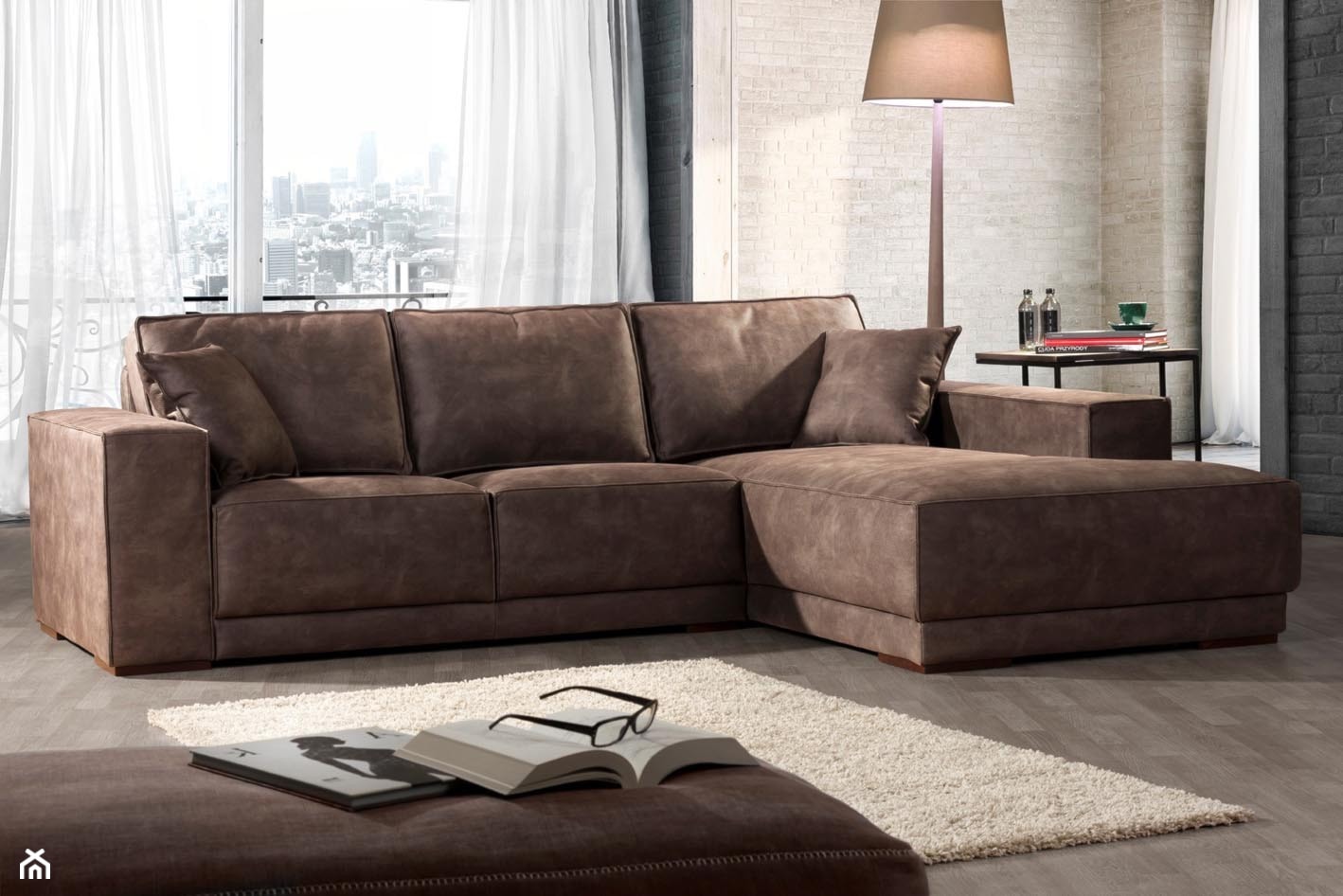 Klasyczna sofa narożna z szezlongiem Brindisi Primavera Furniture - zdjęcie od Primavera Furniture - Homebook