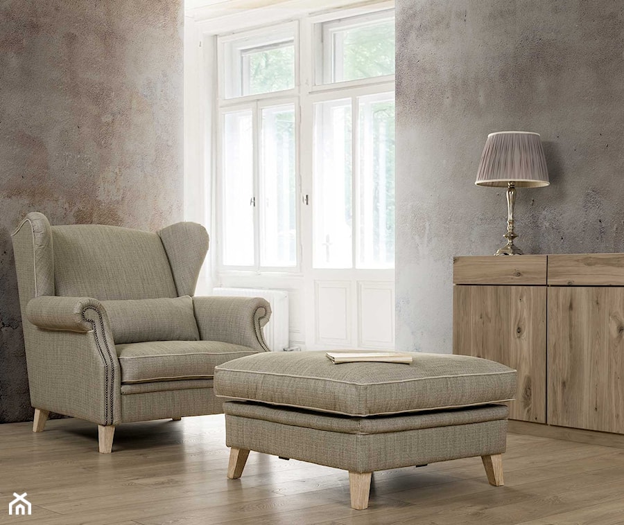 Stylowy fotel uszak Milord z luźną poduszką PRIMAVERA FURNITURE - zdjęcie od Primavera Furniture