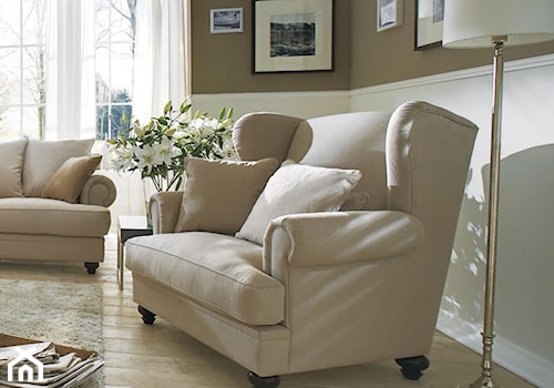 Średni biały brązowy salon, styl glamour - zdjęcie od Primavera Furniture