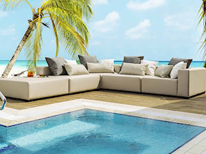 całoroczna sofa narożna do ogrodu lub na taras Cubick z kolekcji outdoor primavera furniture - zdjęcie od Primavera Furniture