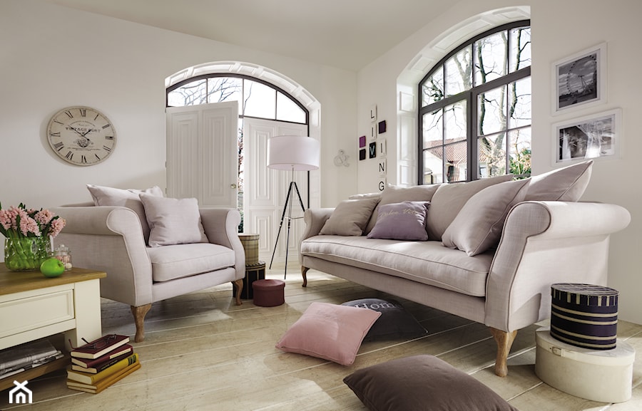Meble wypoczynkowe - Średni biały salon, styl skandynawski - zdjęcie od Primavera Furniture