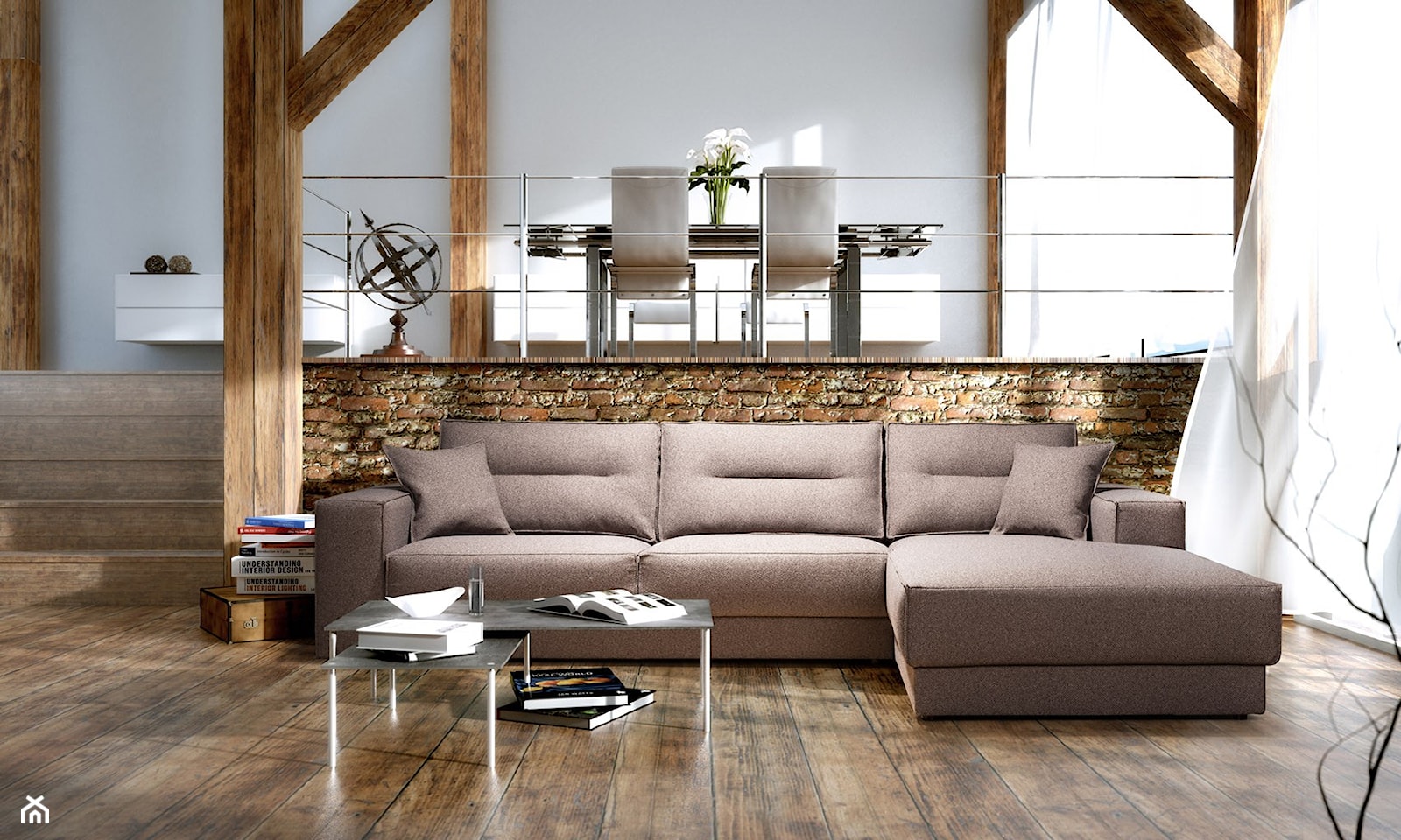 Narożna sofa z szezlongiem Verona PRIMAVERA FURNITURE - zdjęcie od Primavera Furniture - Homebook