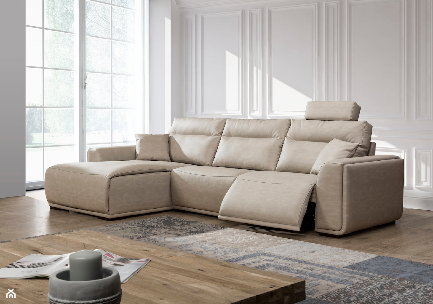 Nowoczesna sofa DOLORES z funkcją relaks! PRIMAVERA FURNITURE - zdjęcie od Primavera Furniture - Homebook