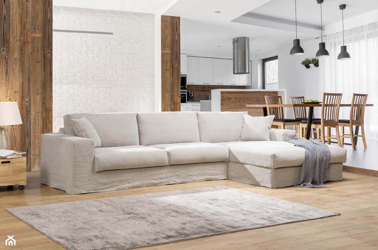 Edmonton komfortowa sofa z szezlongiem i z luźnym obiciem - zdjęcie od Primavera Furniture - Homebook