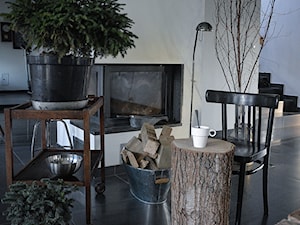 Forest in home - Biały salon, styl nowoczesny - zdjęcie od bogusias_dream
