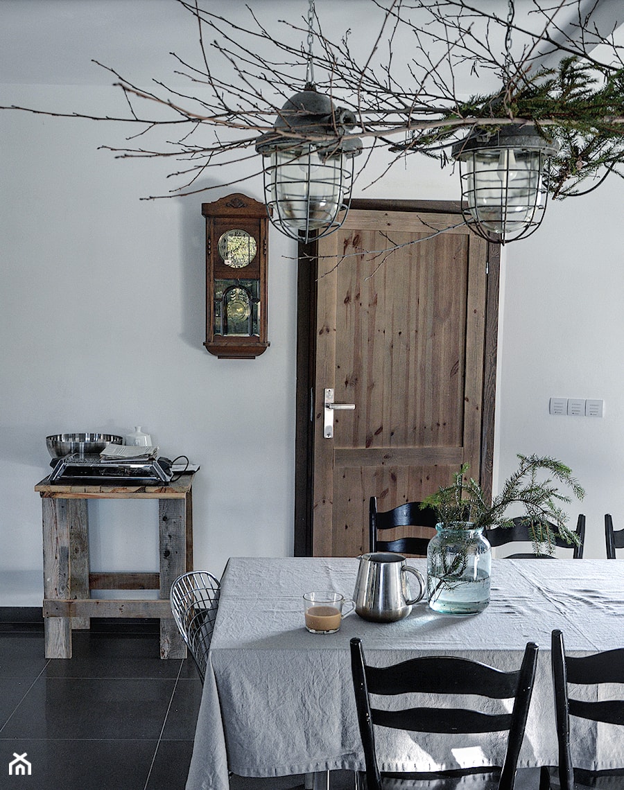 Forest in home - Średnia biała jadalnia jako osobne pomieszczenie - zdjęcie od bogusias_dream
