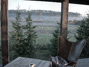Forest in home - Średni z meblami ogrodowymi taras z tyłu domu, styl nowoczesny - zdjęcie od bogusias_dream