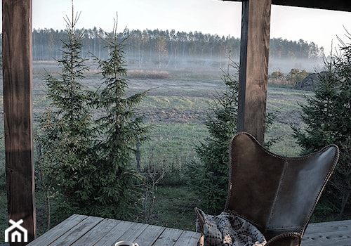 Forest in home - Średni z meblami ogrodowymi taras z tyłu domu, styl nowoczesny - zdjęcie od bogusias_dream