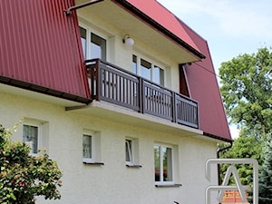 Balustrada aluminiowa - dąb bagienny - zdjęcie od www.balustradyzaluminium.pl