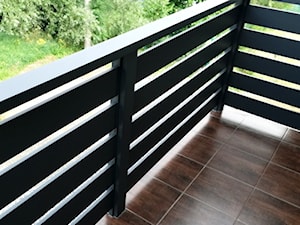 Balustrada aluminiowa - antracyt - zdjęcie od www.balustradyzaluminium.pl