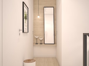 Dom minimalistów - Mały biały hol / przedpokój - zdjęcie od GRUPA NONO