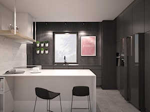 Dom z wysokim salonem - Kuchnia, styl nowoczesny - zdjęcie od GRUPA NONO