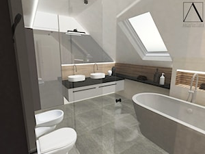 Łazienka na poddaszu - zdjęcie od Architektoria
