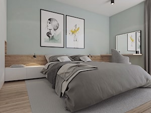 Skandynawska, minimalistyczna sypialnia. - zdjęcie od YONO Architecture