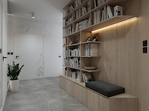 Projekt wnętrz mieszkania w Toruniu /4/ - geometryczny korytarz - zdjęcie od YONO Architecture