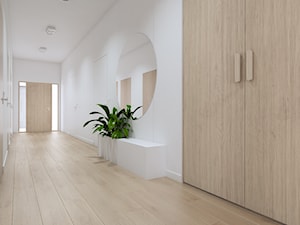 Projekt wnętrz domu w Tarnowie Podgórnym /2/ - korytarz z zielenią /2/ - zdjęcie od YONO Architecture