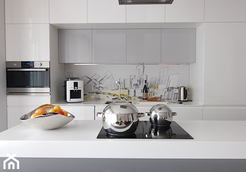 Apartament Grzybowska - Kuchnia, styl nowoczesny - zdjęcie od iHome Studio