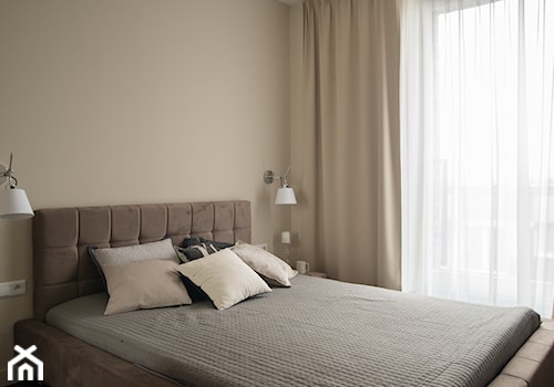 Apartament w Soho Factory_Warszawa - Sypialnia, styl nowoczesny - zdjęcie od iHome Studio