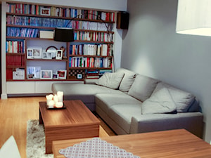 Mieszkanie 80m2 - Salon, styl nowoczesny - zdjęcie od iHome Studio