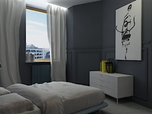 Mieszkanie 55m2_Warszawa - Sypialnia, styl minimalistyczny - zdjęcie od iHome Studio