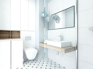 SKANDYNAWSKIE AKCENTY - Średnia łazienka, styl skandynawski - zdjęcie od iHome Studio