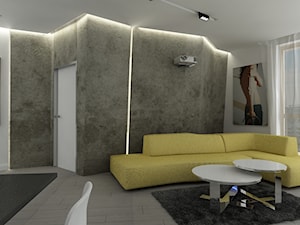 Mieszkanie 55m2_Warszawa - Salon, styl minimalistyczny - zdjęcie od iHome Studio