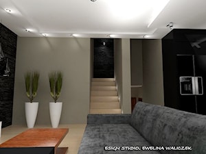 Mieszkanie 3-poziomowe - wersja 1 - Schody, styl nowoczesny - zdjęcie od ESIGN