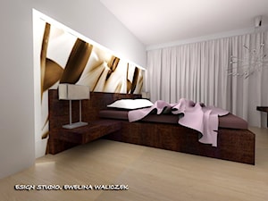 Mieszkanie 3-poziomowe - wersja 2 - Sypialnia, styl nowoczesny - zdjęcie od ESIGN