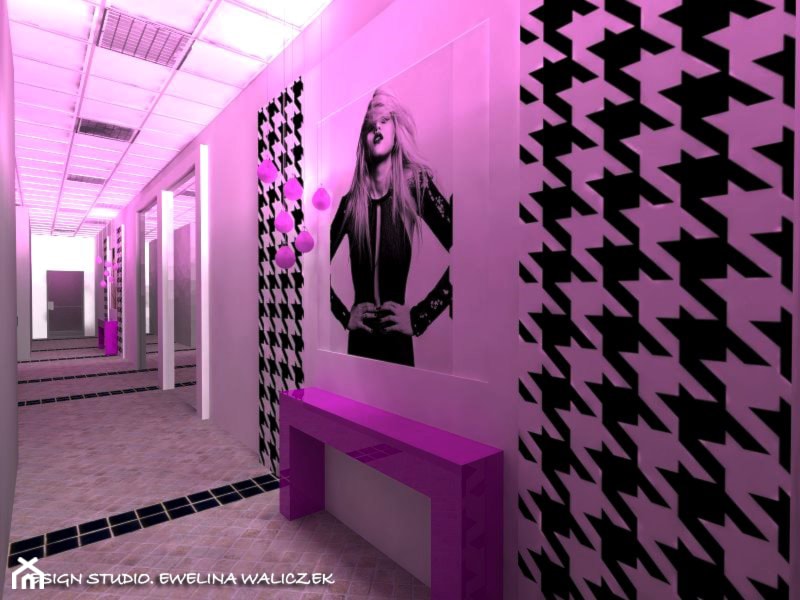 Salon urody - "Róż blues" - Wnętrza publiczne, styl glamour - zdjęcie od ESIGN