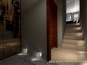 Mieszkanie 3-poziomowe - wersja 1 - Hol / przedpokój, styl nowoczesny - zdjęcie od ESIGN