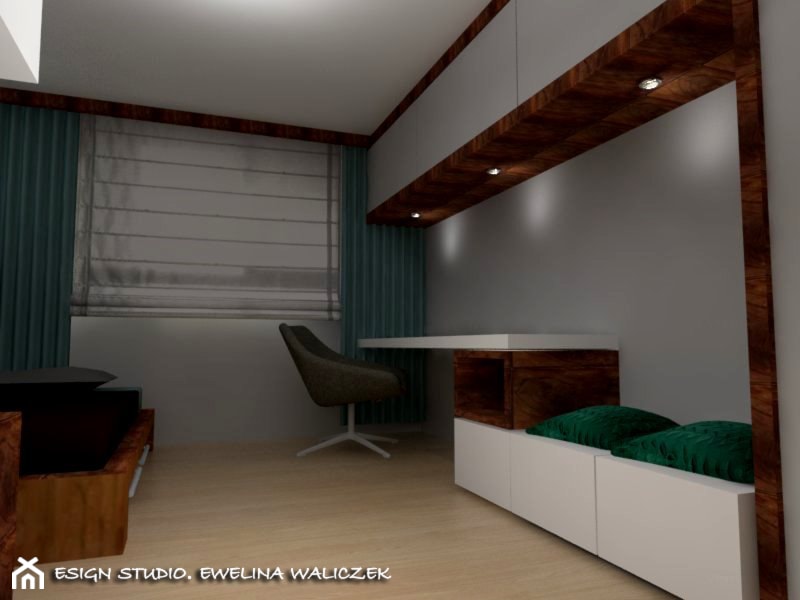 Mieszkanie 3-poziomowe - wersja 1 - Pokój dziecka, styl nowoczesny - zdjęcie od ESIGN
