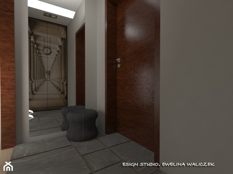 Mieszkanie 3-poziomowe - wersja 2 - Hol / przedpokój, styl nowoczesny - zdjęcie od ESIGN