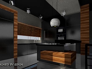 Kuchnia "black" - Kuchnia, styl nowoczesny - zdjęcie od ESIGN