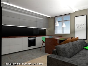 Mieszkanie 3-poziomowe - wersja 1 - Kuchnia, styl nowoczesny - zdjęcie od ESIGN